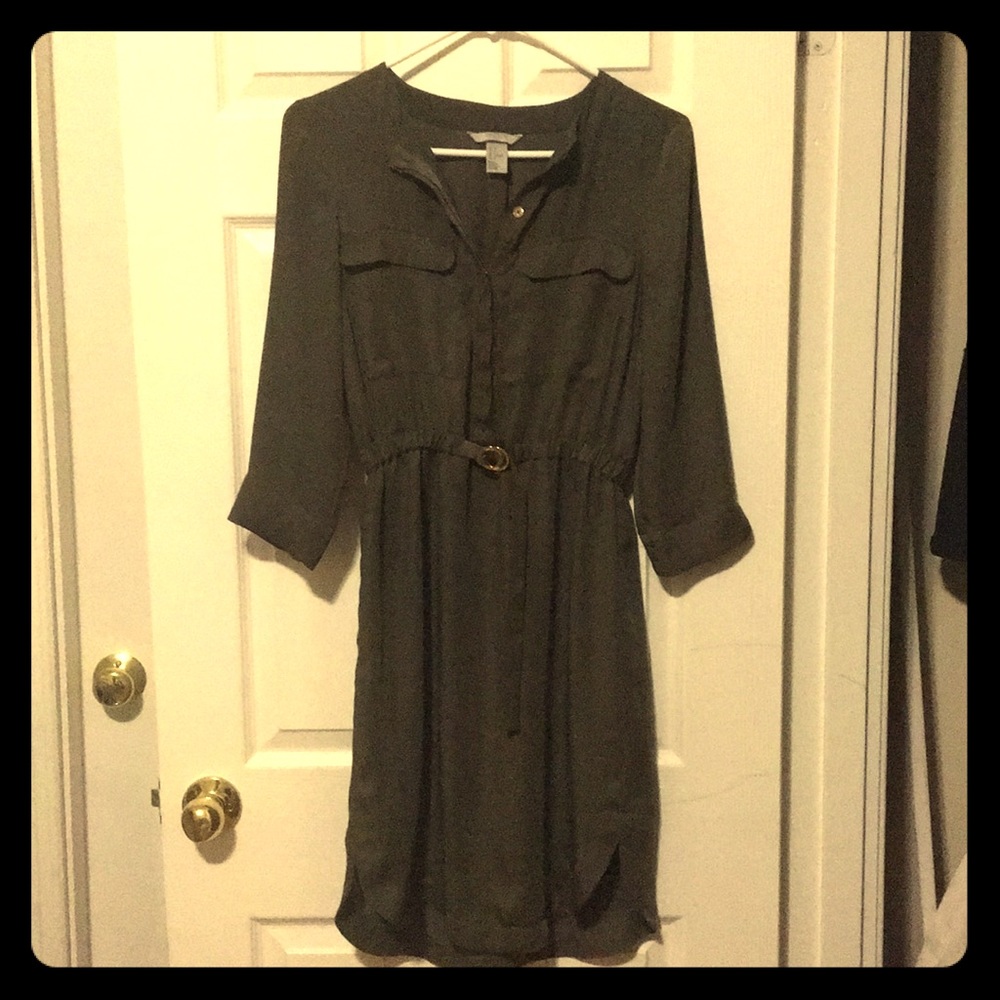 Olive green H&M dress